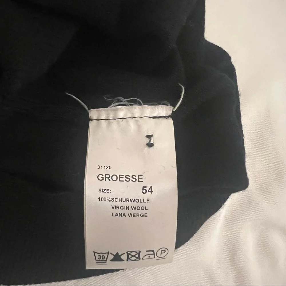JOOP! 100% Virgin Wool Black Long Sleeve Luxury Polo Sweater Men’s EU 54 XL